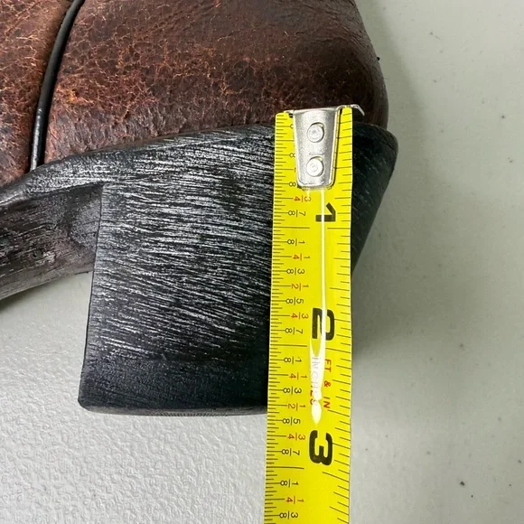 Old Gringo Yippee Ki Yay Hand Crafted Distressed Brown Leather Tall Boots 8B - Picture 9 of 10